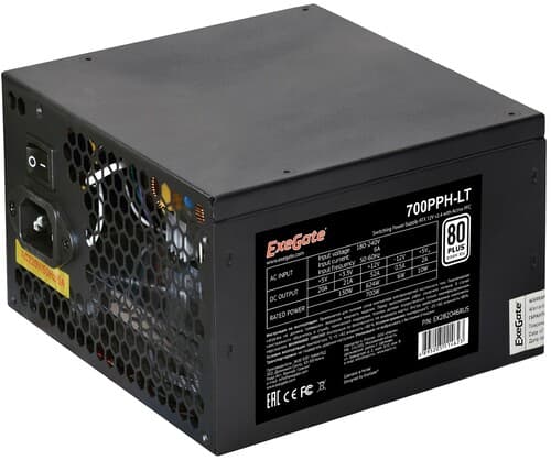 Блок питания ExeGate 80 PLUS 700PPH-LT [EX282048RUS] черный thumb 2