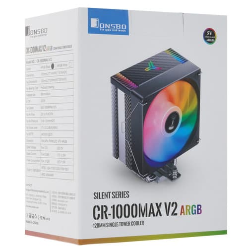 JONSBO Кулер для процессора JONSBO CR-1000MAX V2 ARGB [CR-1000MAXV2ARGB] черный, фото 14