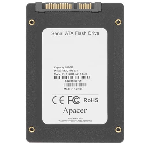 Apacer 512 ГБ 2.5" SATA накопитель Apacer PPSS25 [AP512GPPSS25-R], фото 2