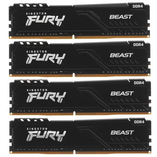 Kingston FURY Оперативная память Kingston FURY Beast Black [KF432C16BBK4/64] 64 ГБ