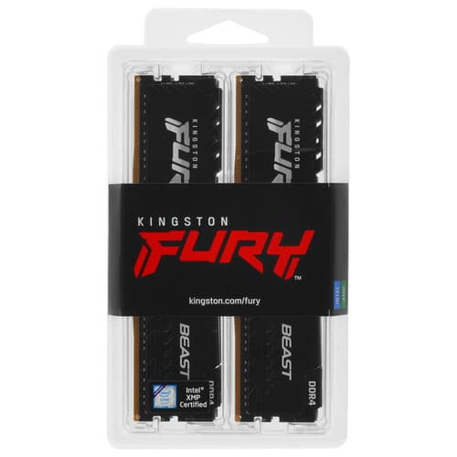 Kingston FURY Оперативная память Kingston FURY Beast Black [KF432C16BBK4/64] 64 ГБ, фото 3