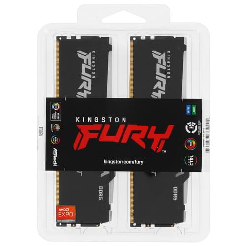 Kingston FURY Оперативная память Kingston FURY Beast Black AMD RGB [KF560C36BBEAK2-16] 16 ГБ, фото 4