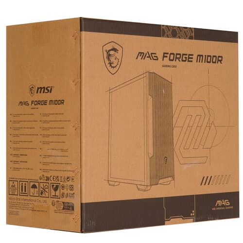 Корпус MSI MAG FORGE M100R [306-7G20R41-HH9] черный thumb 14