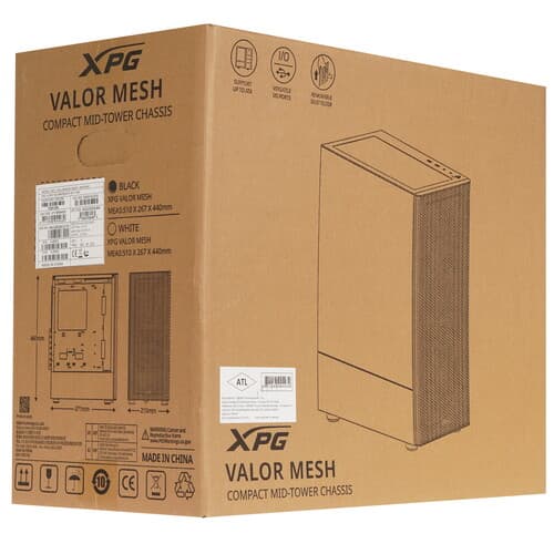 Корпус ADATA XPG VALOR MESH [VALORMESHWOF-BKCWW] черный thumb 14