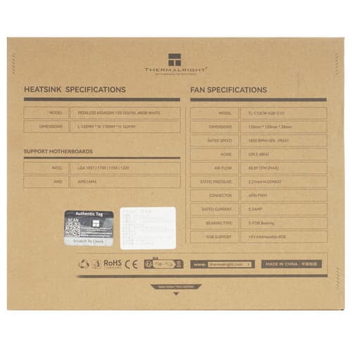 Thermalright Кулер для процессора Thermalright Peerless Assassin 120 Digital Argb  белый, фото 12
