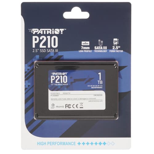 Patriot Memory 1000 ГБ 2.5" SATA накопитель Patriot Memory P210 [P210S1TB25], фото 2