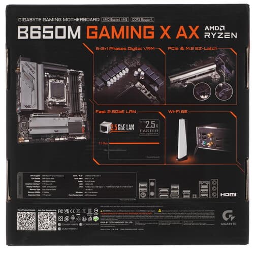 Материнская плата GIGABYTE B650M GAMING X AX thumb 9