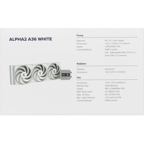 Система охлаждения ZALMAN ALPHA2 A36  белая thumb 10