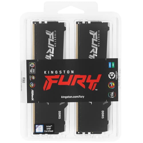Kingston FURY Оперативная память Kingston FURY Beast Black RGB [KF556C40BBAK2-64] 64 ГБ, фото 4