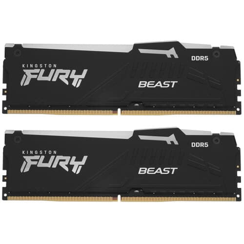 Kingston FURY Оперативная память Kingston FURY Beast Black RGB [KF556C40BBAK2-64] 64 ГБ, фото 2