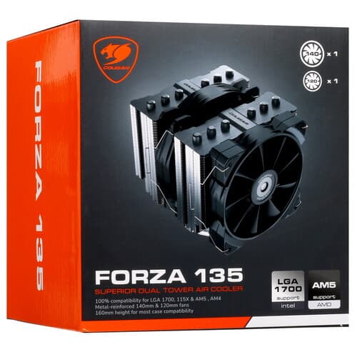 Cougar Кулер для процессора Cougar Forza 135 [3MFZ135.0001] черный, фото 10