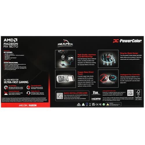 PowerColor Видеокарта PowerColor AMD Radeon RX 9070 Reaper [RX9070 16G-A], фото 8