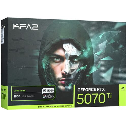 KFA2 Видеокарта KFA2 GeForce RTX 5070 Ti CORE OC 3FAN RGB Black [57IZN6MDBBOK], фото 12