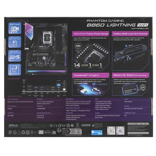 Материнская плата ASRock Phantom Gaming B860 Lightning WiFi thumb 8
