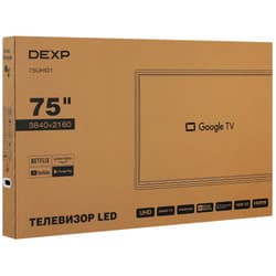 DEXP 75" (190 см) Телевизор DEXP 75UHG1 черный, фото 11