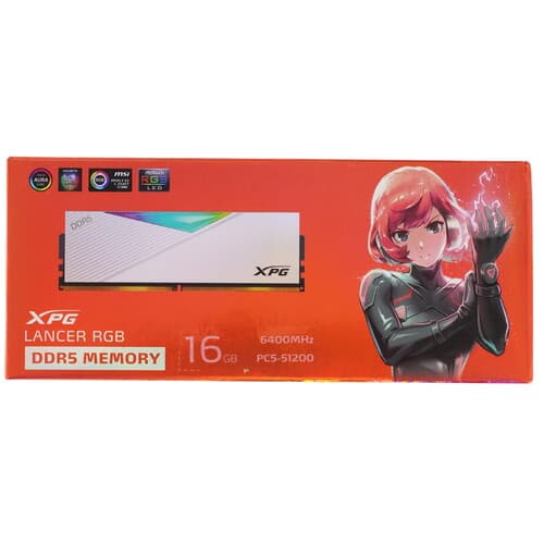 XPG (ADATA) Оперативная память ADATA XPG Lancer RGB [AX5U6400C3216G-CLARWH] 16 ГБ, фото 5