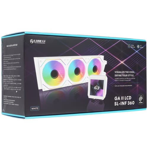 Система охлаждения LIAN LI GALAHAD II LCD SL-INF 360  белая thumb 11