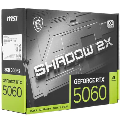 MSI Видеокарта MSI GeForce RTX 5060 SHADOW 2X OC [RTX 5060 8G SHADOW 2X OC], фото 10