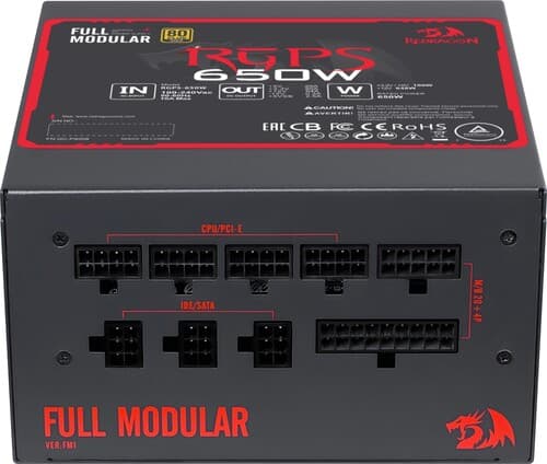 Блок питания Redragon RGPS-650W [70487] черный thumb 11