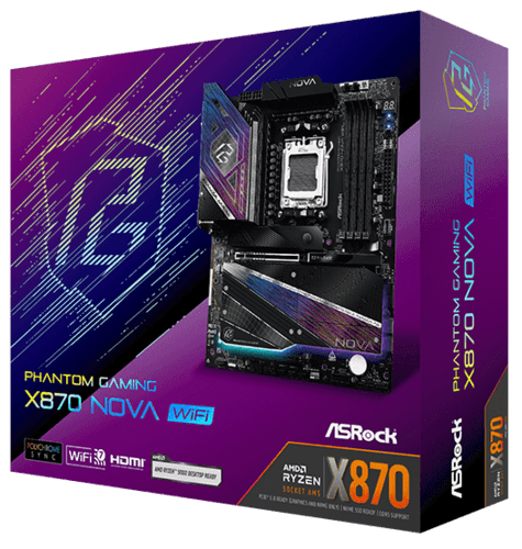 Материнская плата ASRock Phantom Gaming X870 NOVA WIFI thumb 18