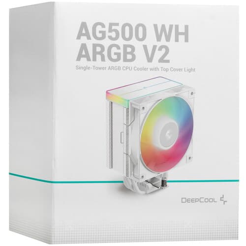 DEEPCOOL Кулер для процессора DEEPCOOL AG500 WH ARGB V2 [R-AG500-WHAMMN-GJD] белый, фото 12