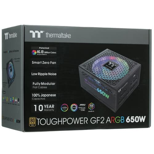 Блок питания Thermaltake Toughpower GF2 ARGB 650W [PS-TPD-0650F3FAGE-2] черный thumb 10