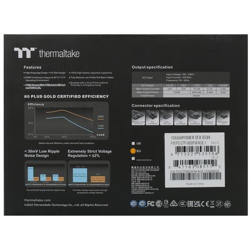 Блок питания Thermaltake Toughpower SFX 850W [PS-STP-0850FNFAGE-1] черный thumb 8