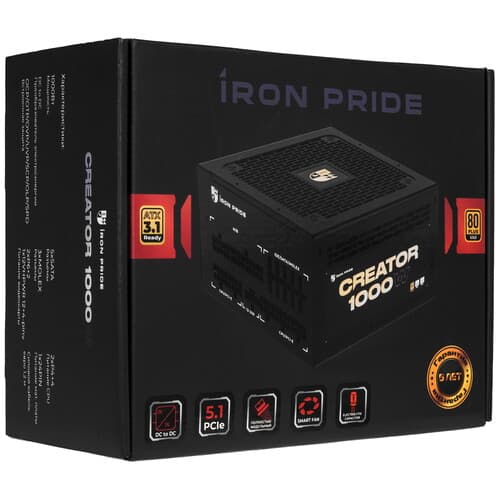 Блок питания Iron Pride Creator 1000W [УФ-20250032] черный thumb 9
