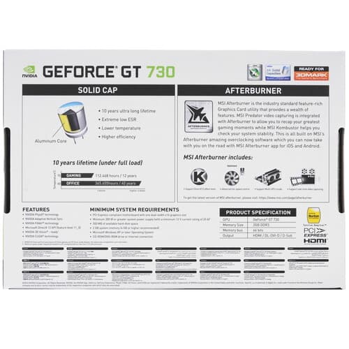 MSI Видеокарта MSI GeForce GT 730 [N730K-2GD3/LP], фото 9