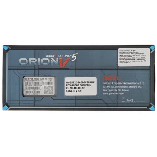 GeIL Оперативная память GeIL Orion V [GVG532GB6000C38ADC] 32 ГБ, фото 3