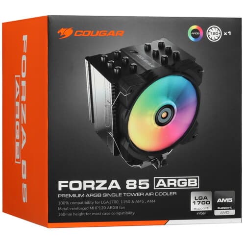 Cougar Кулер для процессора Cougar Forza 85 ARGB [CGR-FZA85-ARGB] черный, фото 11