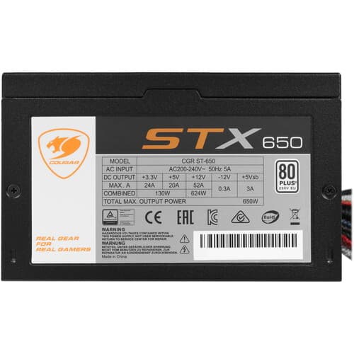 Блок питания Cougar STX650 [CGR ST-650] черный thumb 4