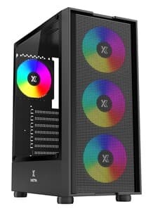 Корпус XASTRA A301 [A301-BK-FC120FRGB-4F-GL] черный thumb 3