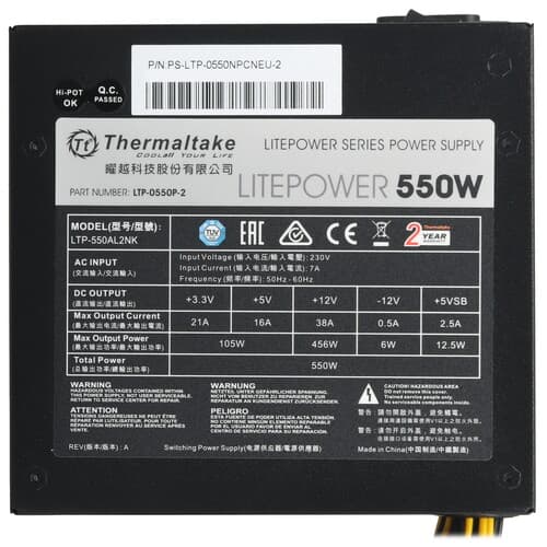 Блок питания Thermaltake Litepower 550W  черный thumb 4