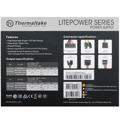 Блок питания Thermaltake Litepower 550W  черный thumb 7