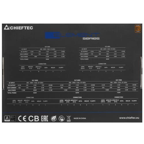 Блок питания Chieftec ELEMENT 700W [ELP-700S] черный thumb 7