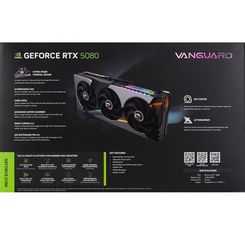 MSI Видеокарта MSI GeForce RTX 5080 VANGUARD SOC [RTX 5080 16G VANGUARD SOC], фото 11