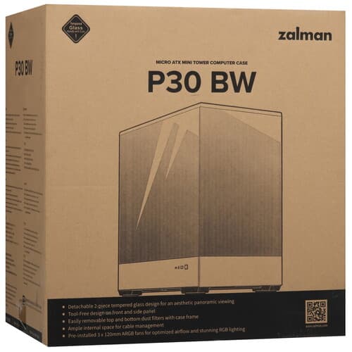 Корпус ZALMAN P30 BW [ZALMAN P30 BW] белый thumb 15