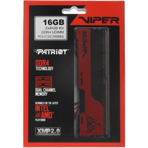 Patriot Memory Оперативная память Patriot Viper Elite II [PVE2416G266C6K] 16 ГБ, фото 4