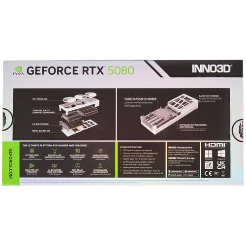 Inno3D Видеокарта Inno3D GeForce RTX 5080 X3 OC WHITE [N50803-16D7X-17605211], фото 9