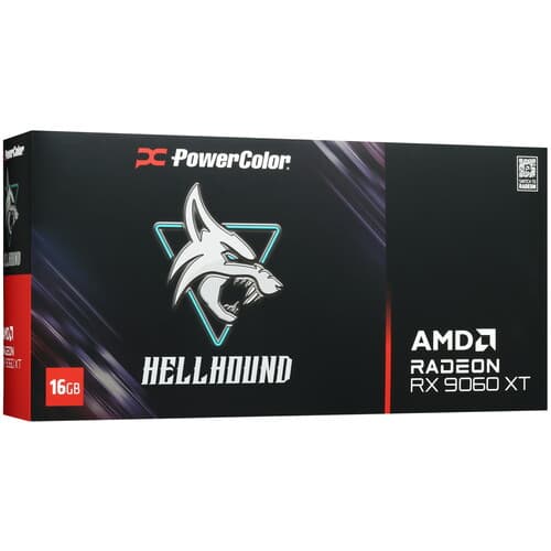 PowerColor Видеокарта PowerColor AMD Radeon RX 9060 XT Hellhound OC [RX9060XT 16G-L/OC], фото 9