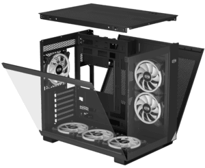 Корпус PCCooler C3 T500 ARGB BK [C3-T500BKD6-GL] черный thumb 3