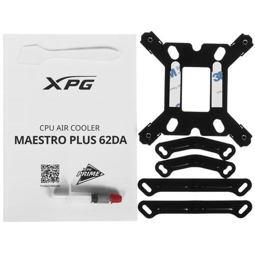 XPG (ADATA) Кулер для процессора ADATA XPG MAESTRO PLUS 62DA [MAESTROPLUS62DA-BKCWW] черный, фото 9