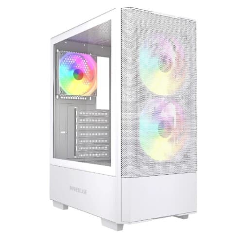 Корпус Powercase Mistral AY3W ARGB [CMAYW-A3] белый thumb 1