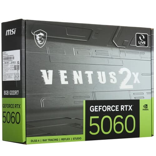 MSI Видеокарта MSI GeForce RTX 5060 VENTUS 2X [RTX 5060 8G VENTUS 2X], фото 10