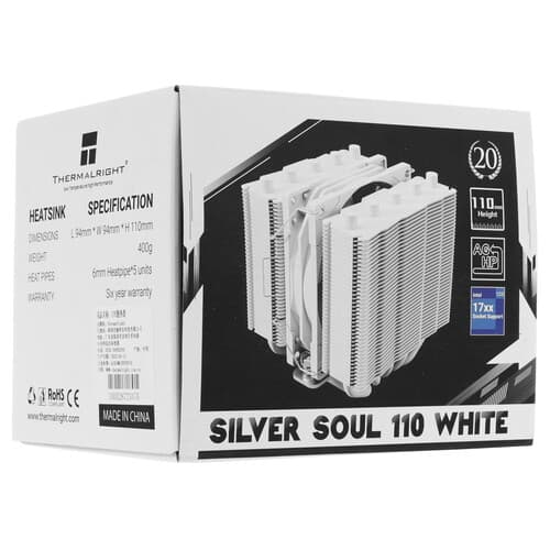 Thermalright Кулер для процессора Thermalright Silver Soul 110 White [SILVER-SOUL-110-WH] белый, фото 11