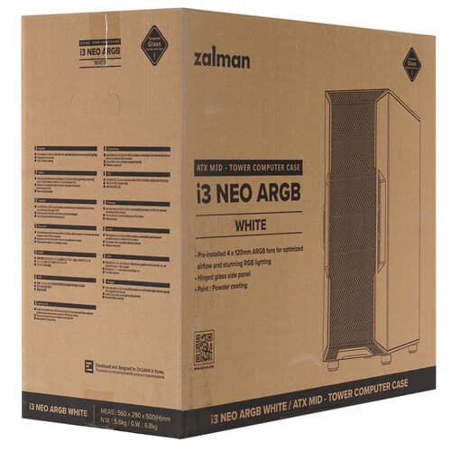 Корпус ZALMAN i3 NEO ARGB [I3 NEO ARGB White] белый thumb 15