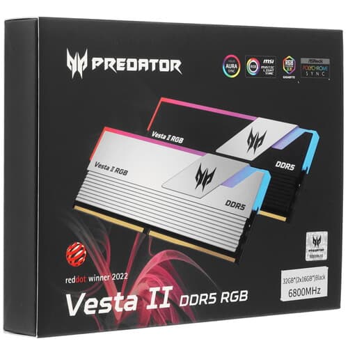 Оперативная память Acer Predator Vesta II RGB [BL.9BWWR.370] 32 ГБ thumb 4
