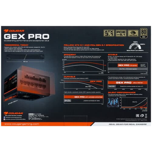 Блок питания Cougar GEX PRO 850  черный thumb 8