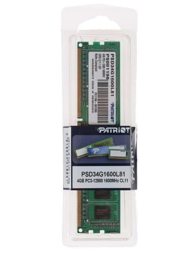 Patriot Memory Оперативная память Patriot Signature [PSD34G1600L81] 4 ГБ, фото 4
